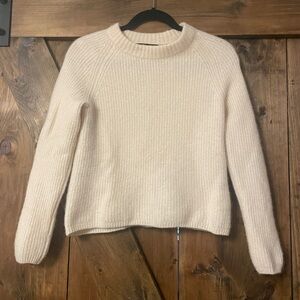 Quince Mongolian Cashmere Fisherman Crewneck Sweater